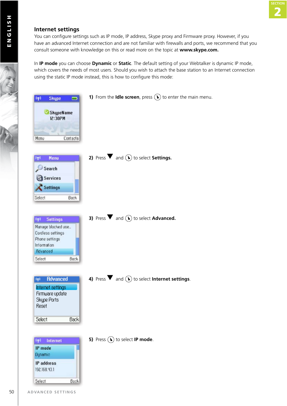 Topcom WEBTALKER 6000 User Manual | Page 50 / 88