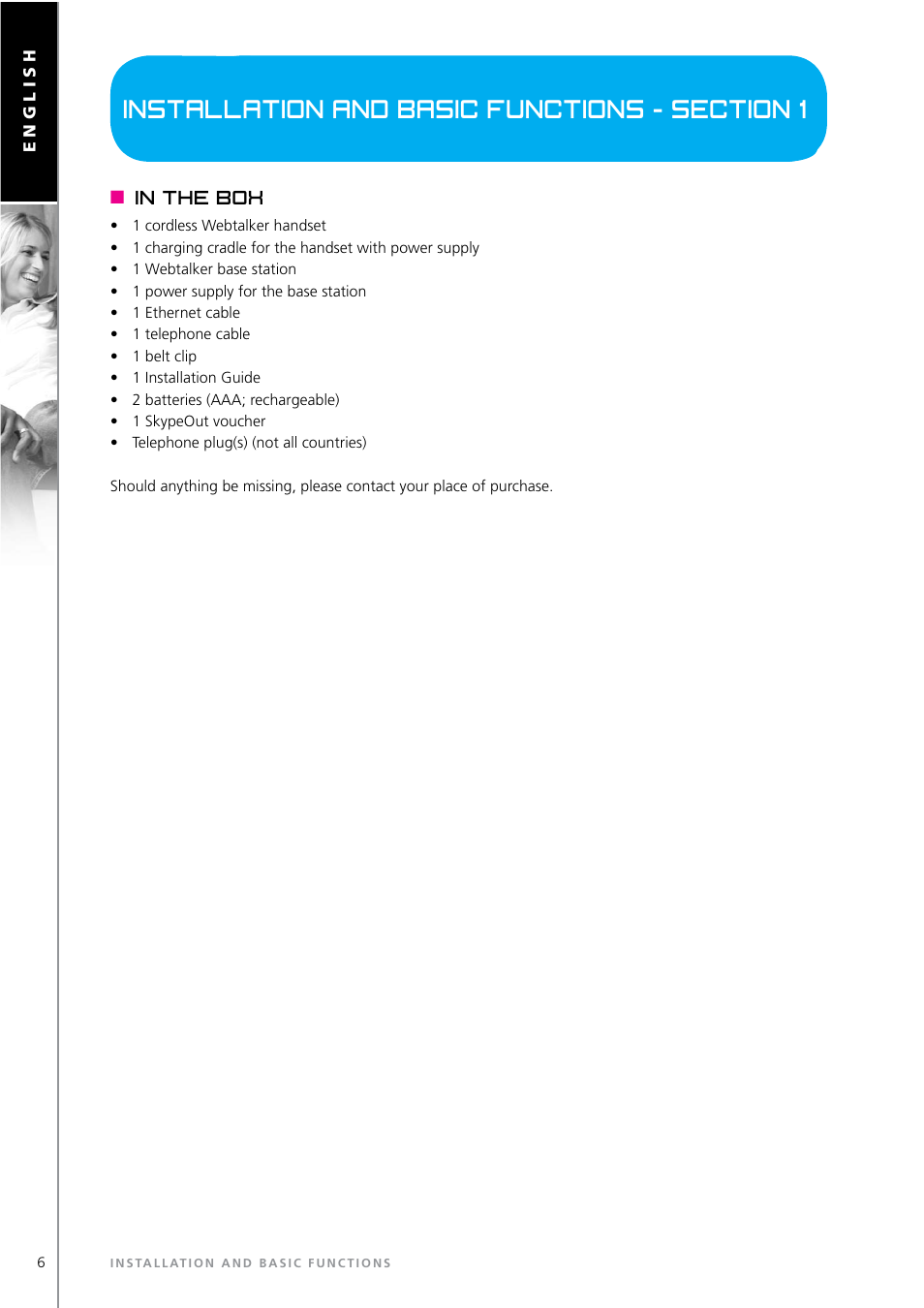Topcom WEBTALKER 6000 User Manual | Page 6 / 88