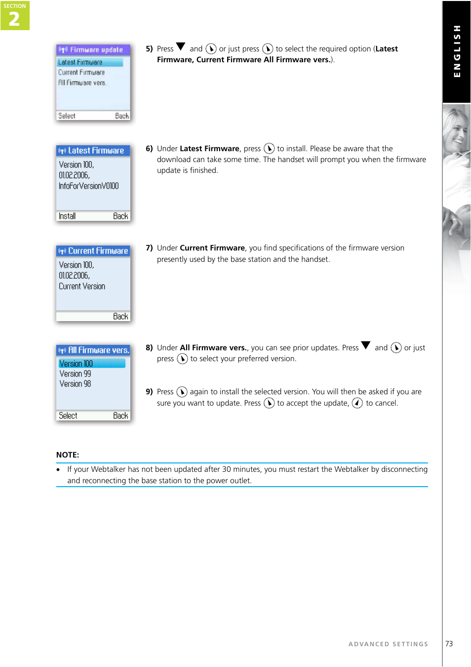 Topcom WEBTALKER 6000 User Manual | Page 73 / 88