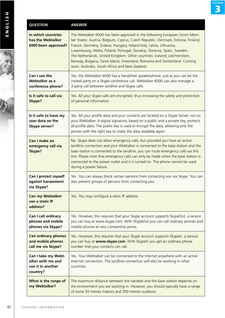 Topcom WEBTALKER 6000 User Manual | Page 82 / 88