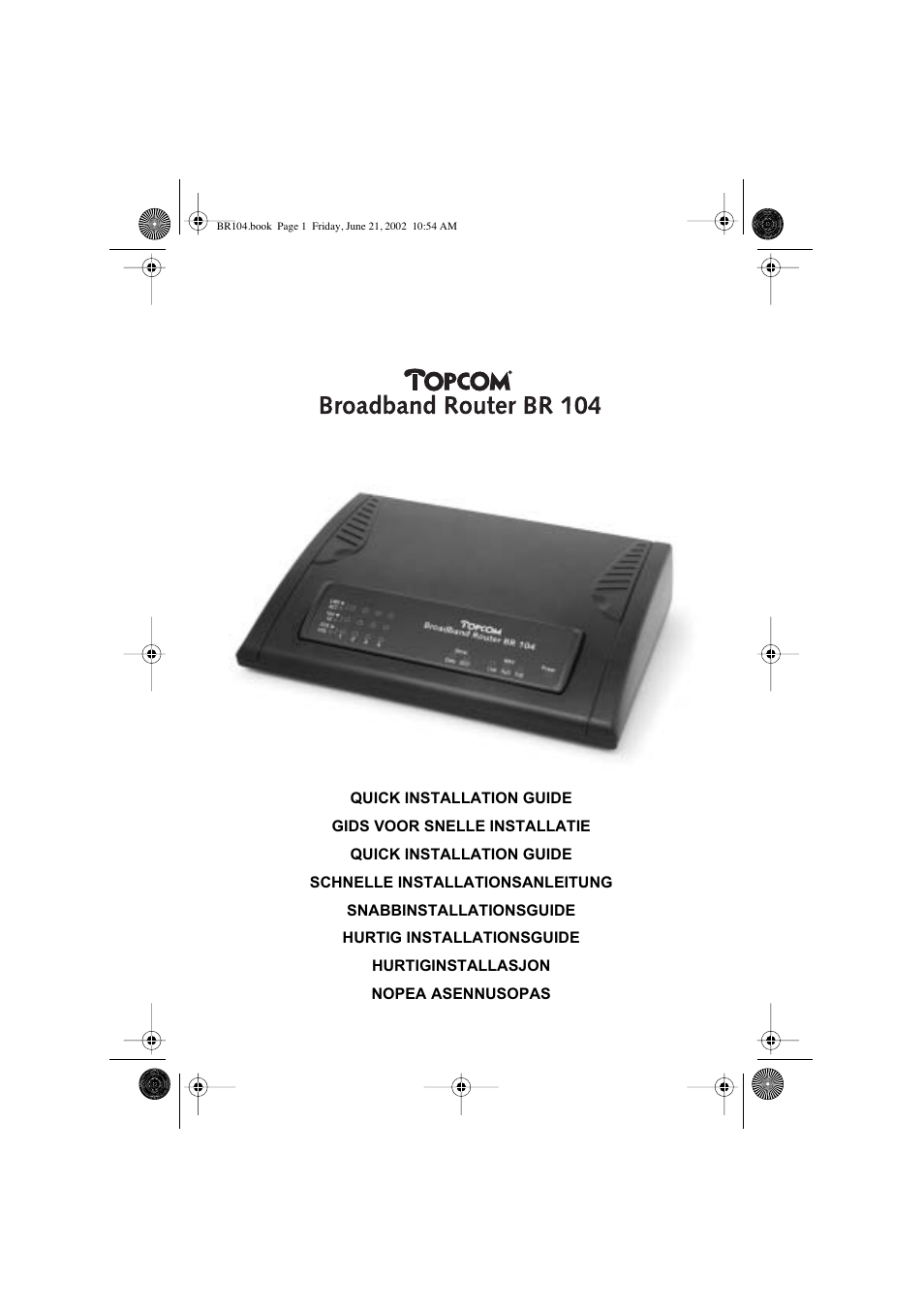 Topcom BR 104 User Manual | 45 pages