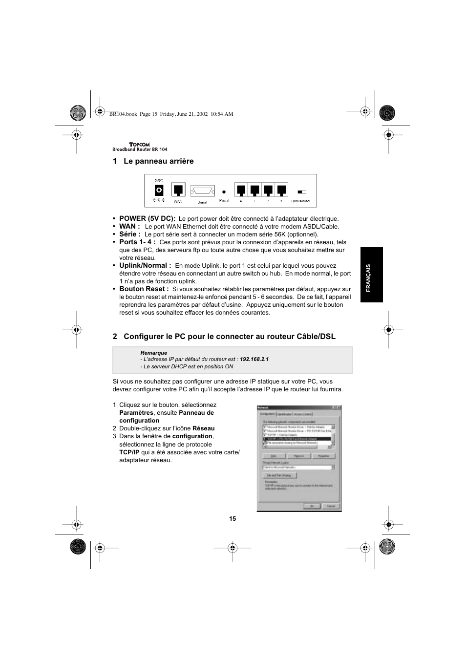 Topcom BR 104 User Manual | Page 15 / 45