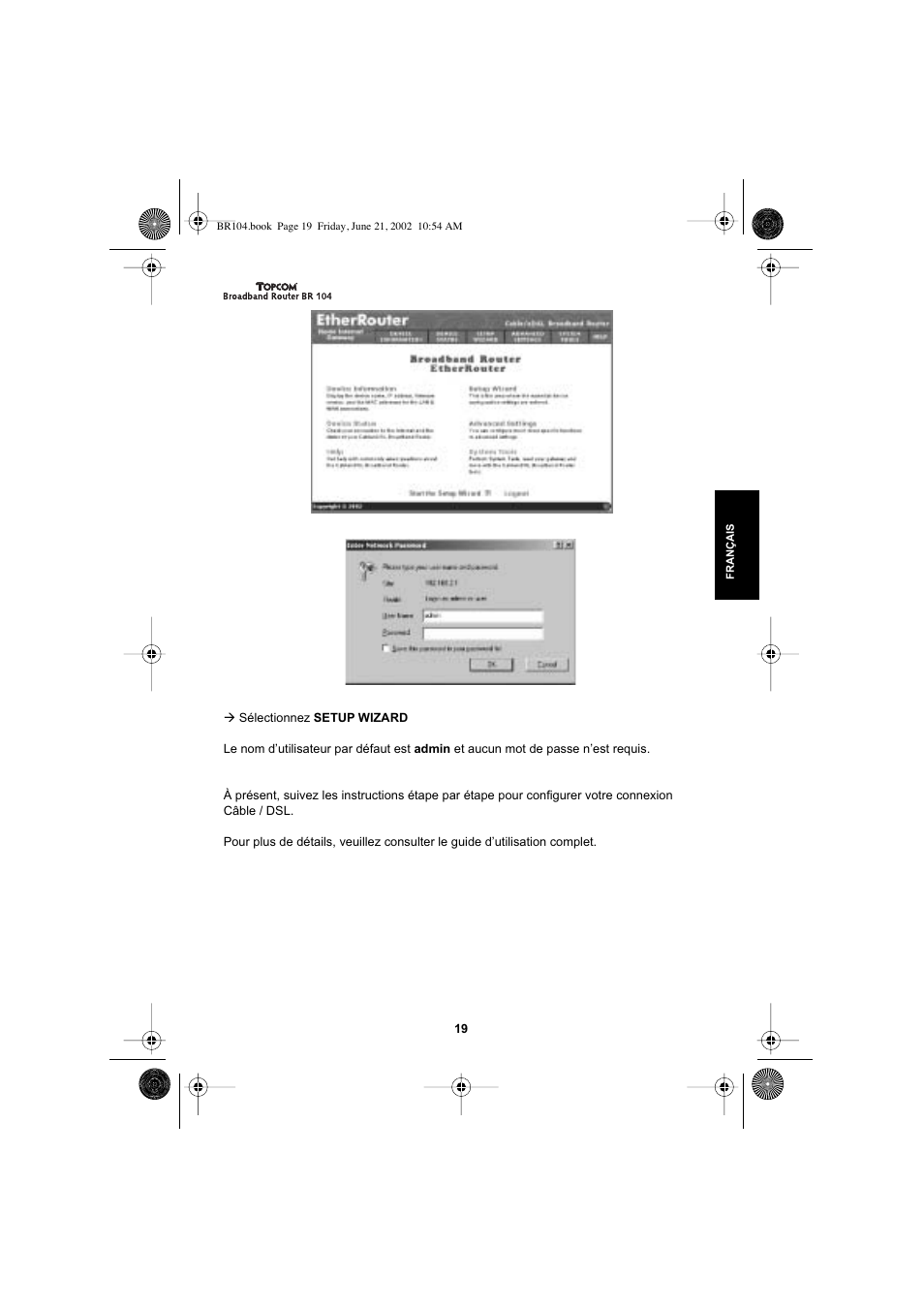 Topcom BR 104 User Manual | Page 19 / 45