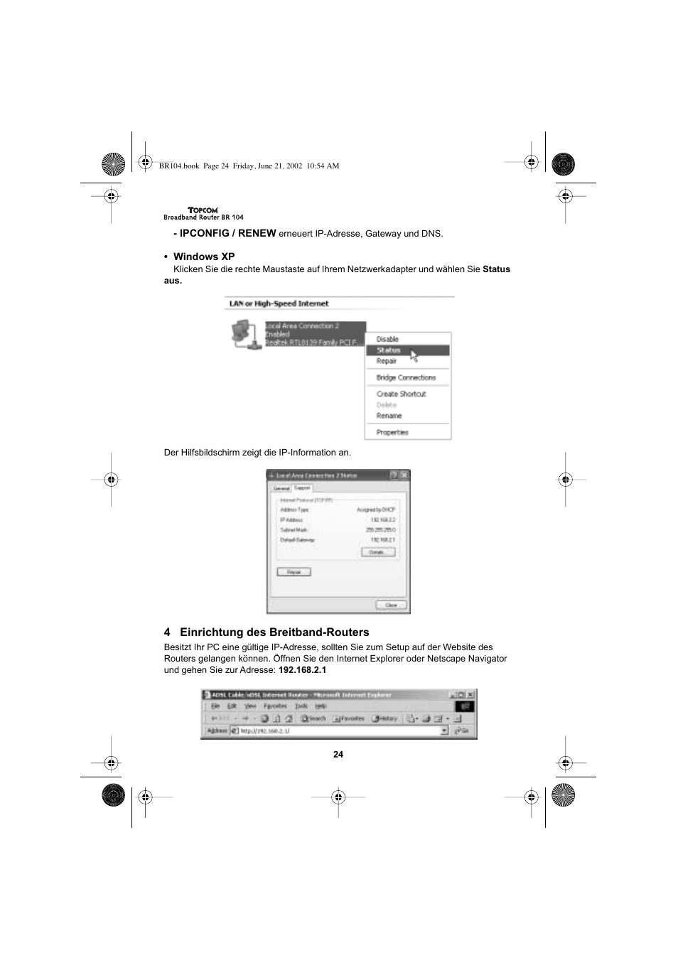 Topcom BR 104 User Manual | Page 24 / 45