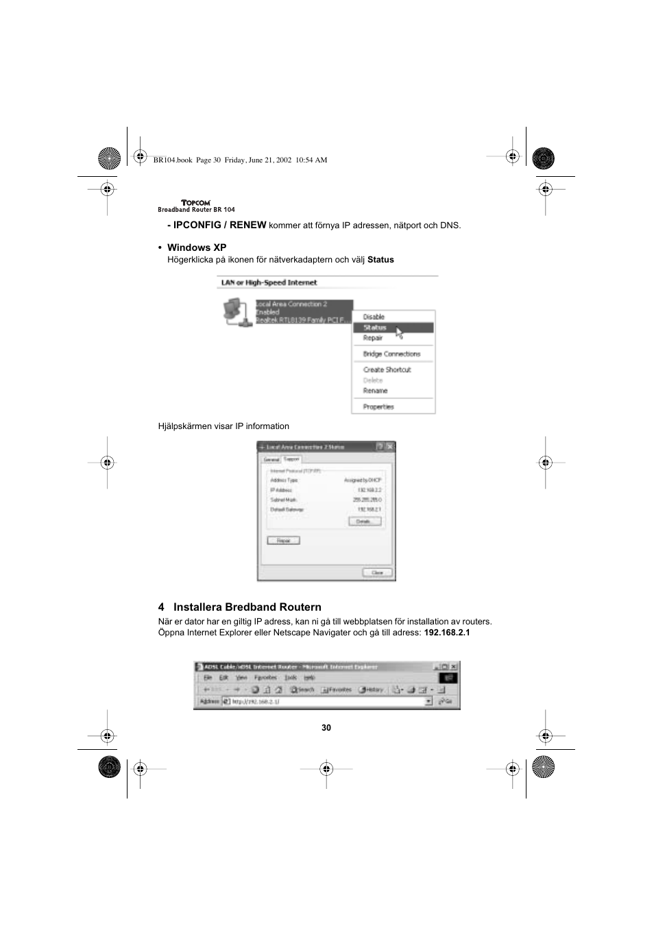 Topcom BR 104 User Manual | Page 30 / 45