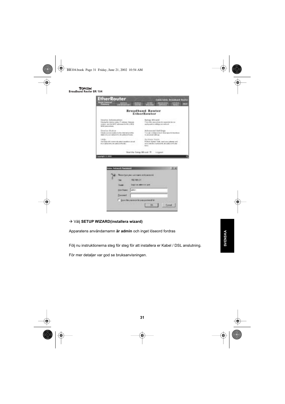 Topcom BR 104 User Manual | Page 31 / 45
