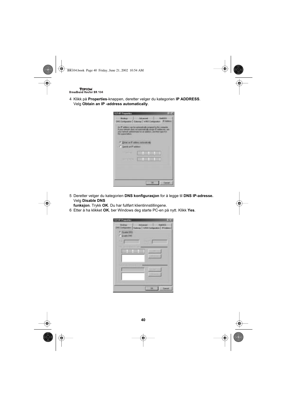 Topcom BR 104 User Manual | Page 40 / 45