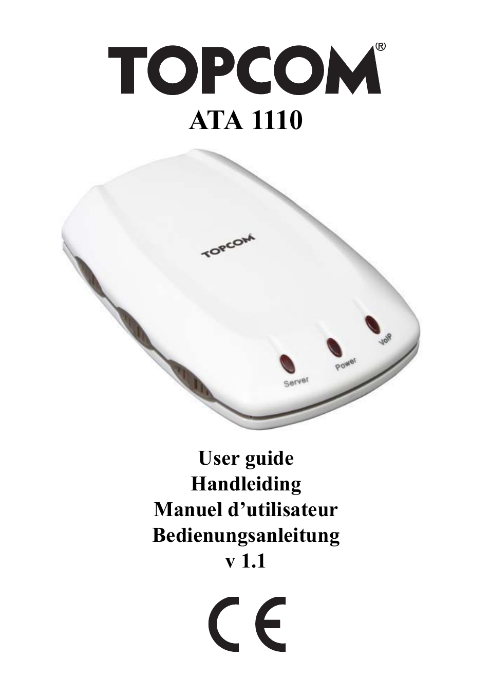 Topcom ATA 1110 User Manual | 40 pages