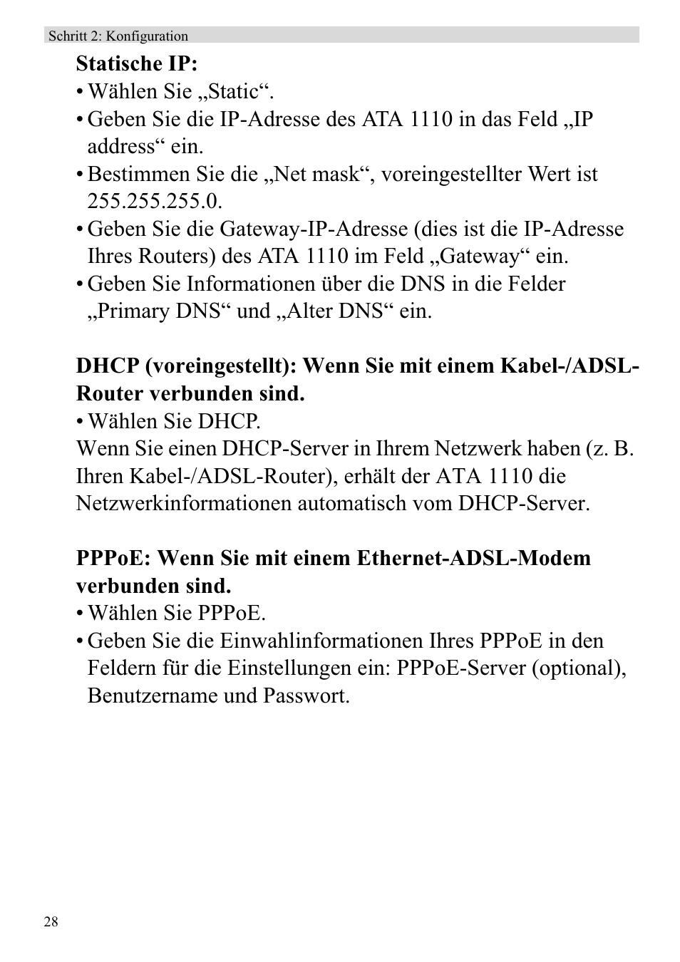Topcom ATA 1110 User Manual | Page 30 / 40
