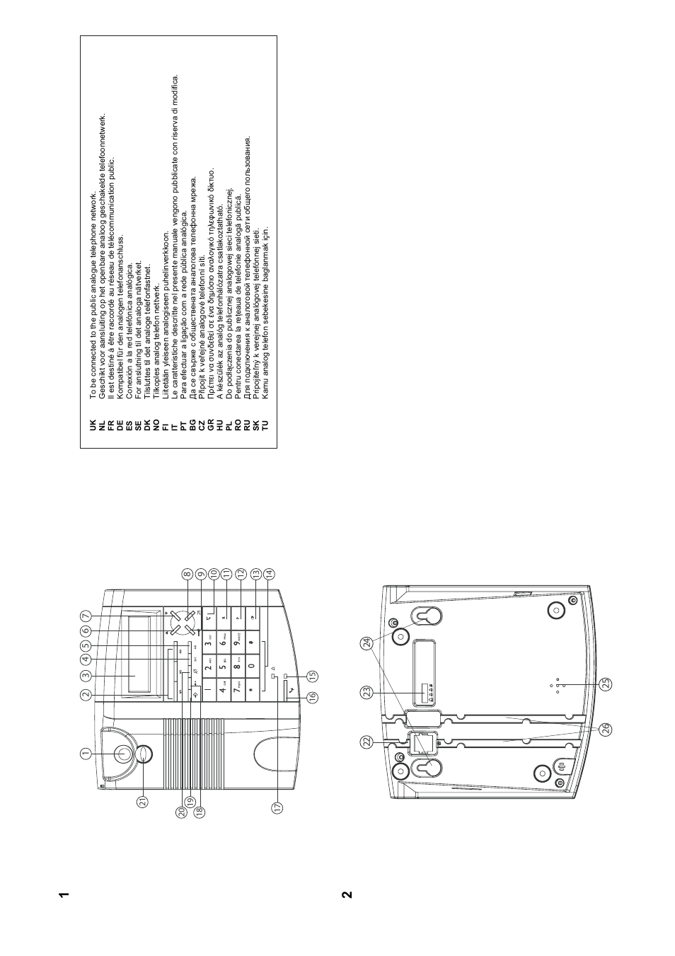 Topcom FIDELITY 1010 User Manual | Page 2 / 108