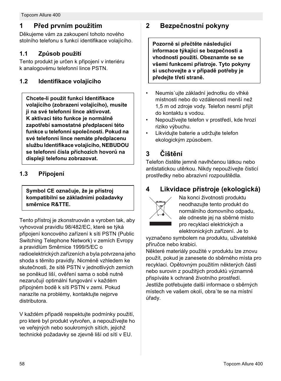 Topcom Allure 400 User Manual | Page 58 / 80