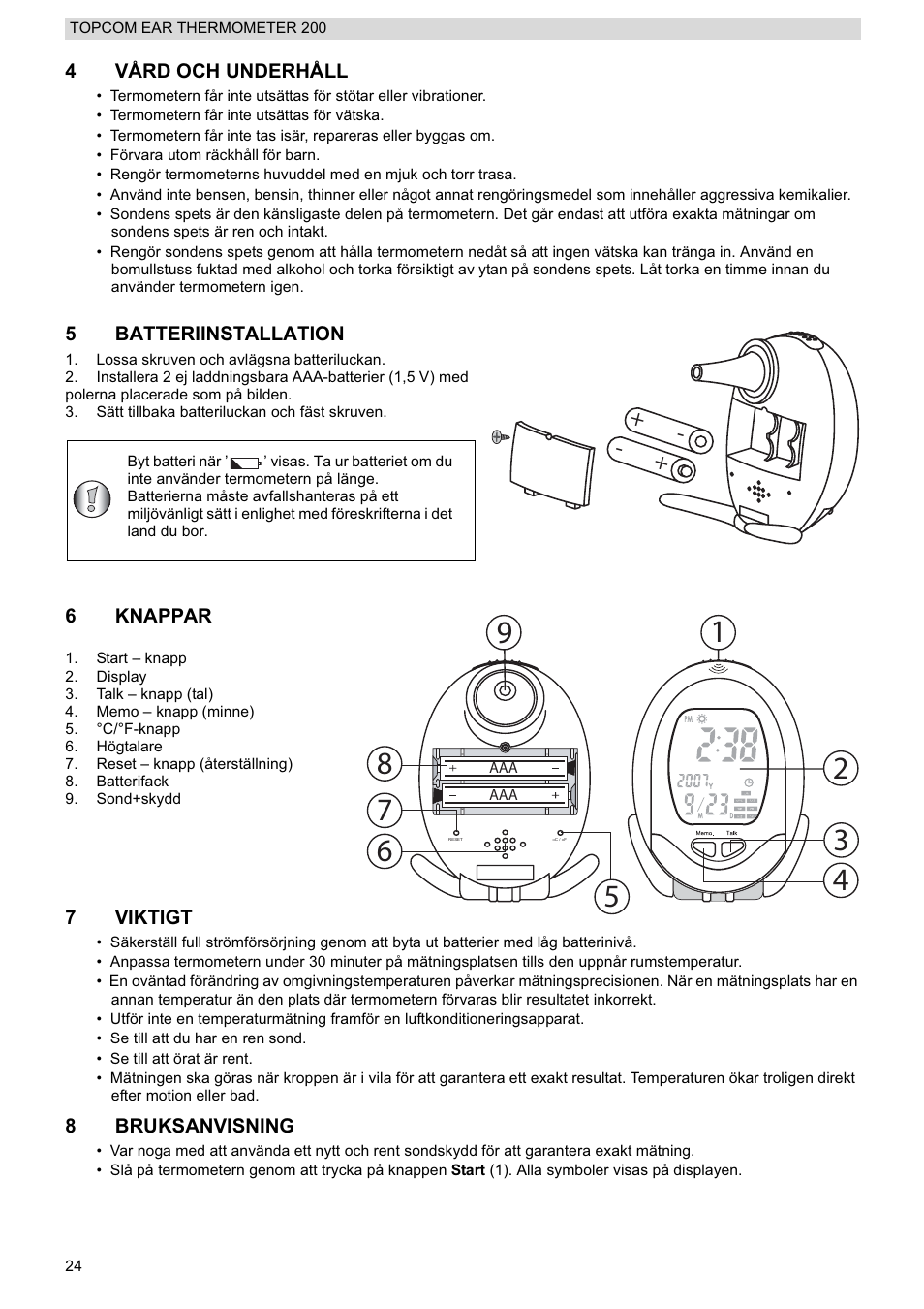 Topcom 200 User Manual | Page 24 / 88