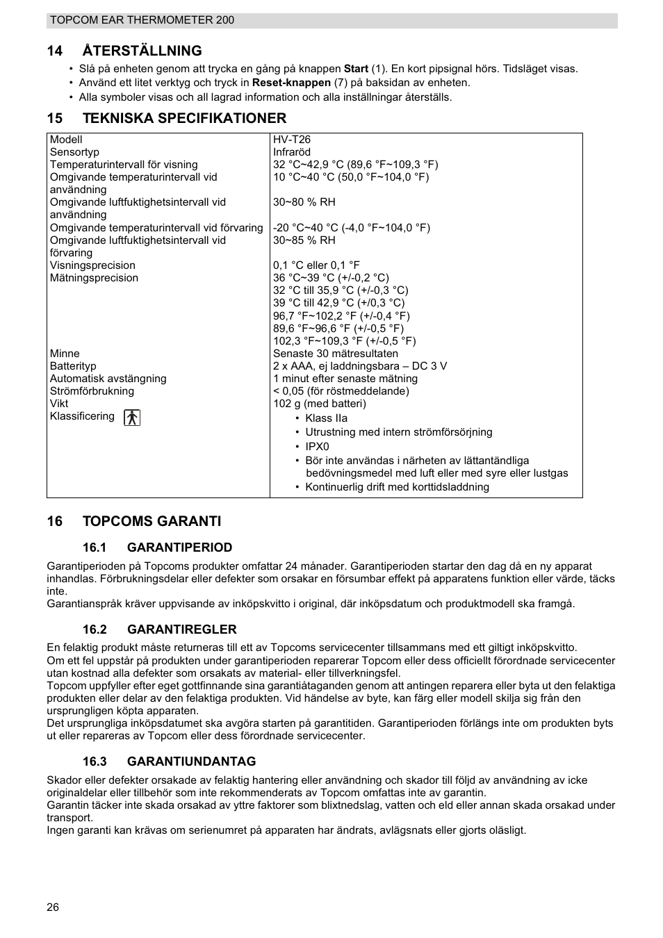 Topcom 200 User Manual | Page 26 / 88