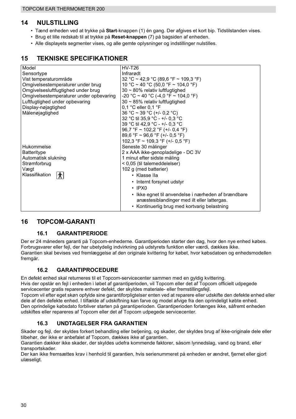 Topcom 200 User Manual | Page 30 / 88