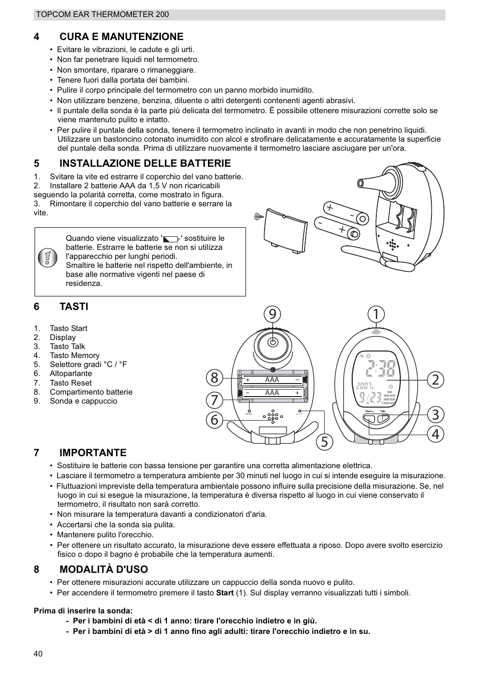 Topcom 200 User Manual | Page 40 / 88