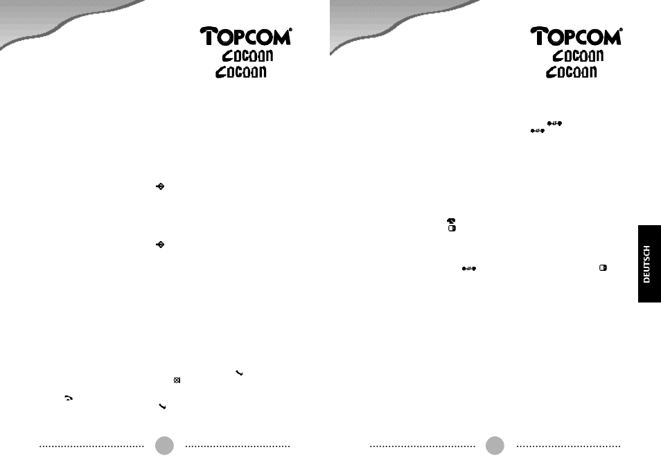 Topcom COCOON 50 User Manual | Page 40 / 44