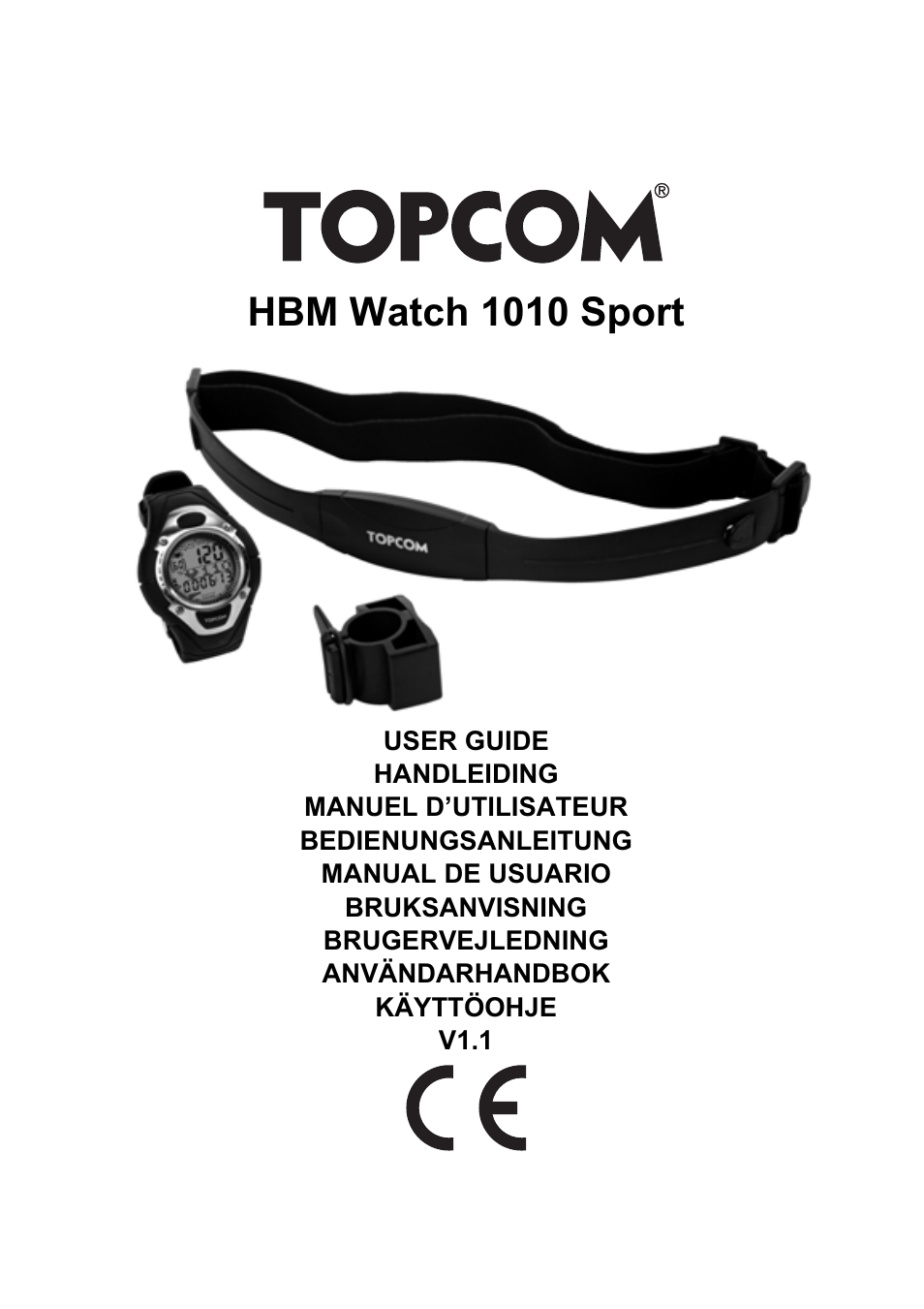 Topcom HBM Watch 1010 Sport User Manual | 132 pages