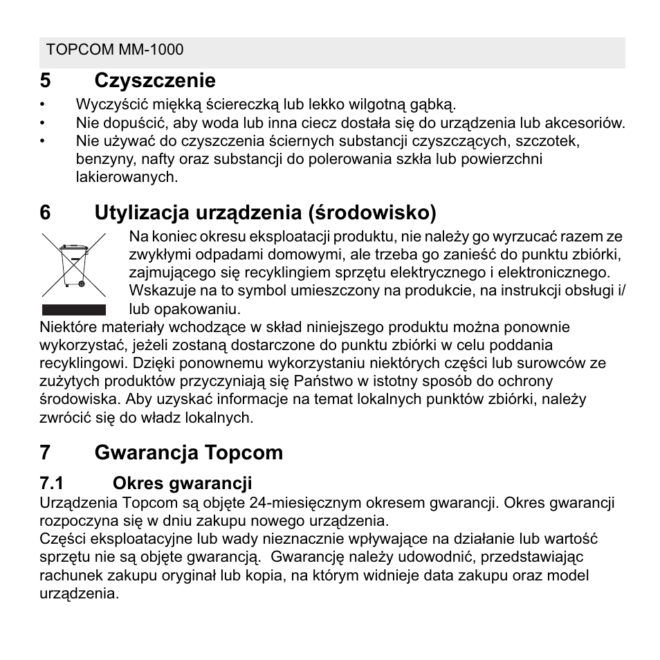 Topcom MM 1000 User Manual | Page 108 / 124