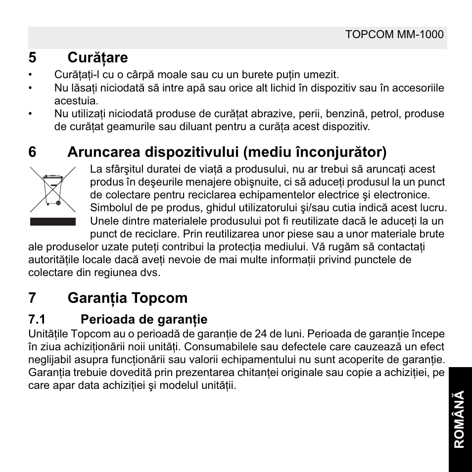 Topcom MM 1000 User Manual | Page 115 / 124