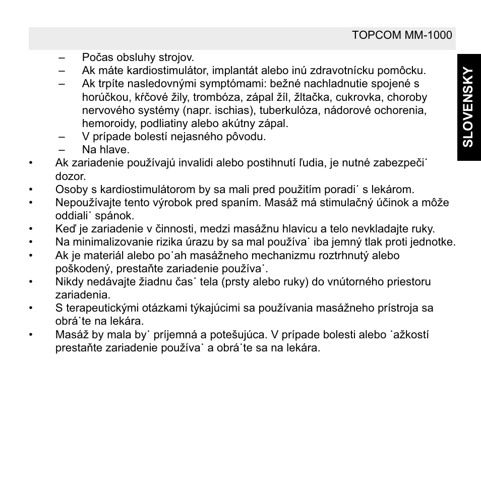 Topcom MM 1000 User Manual | Page 119 / 124