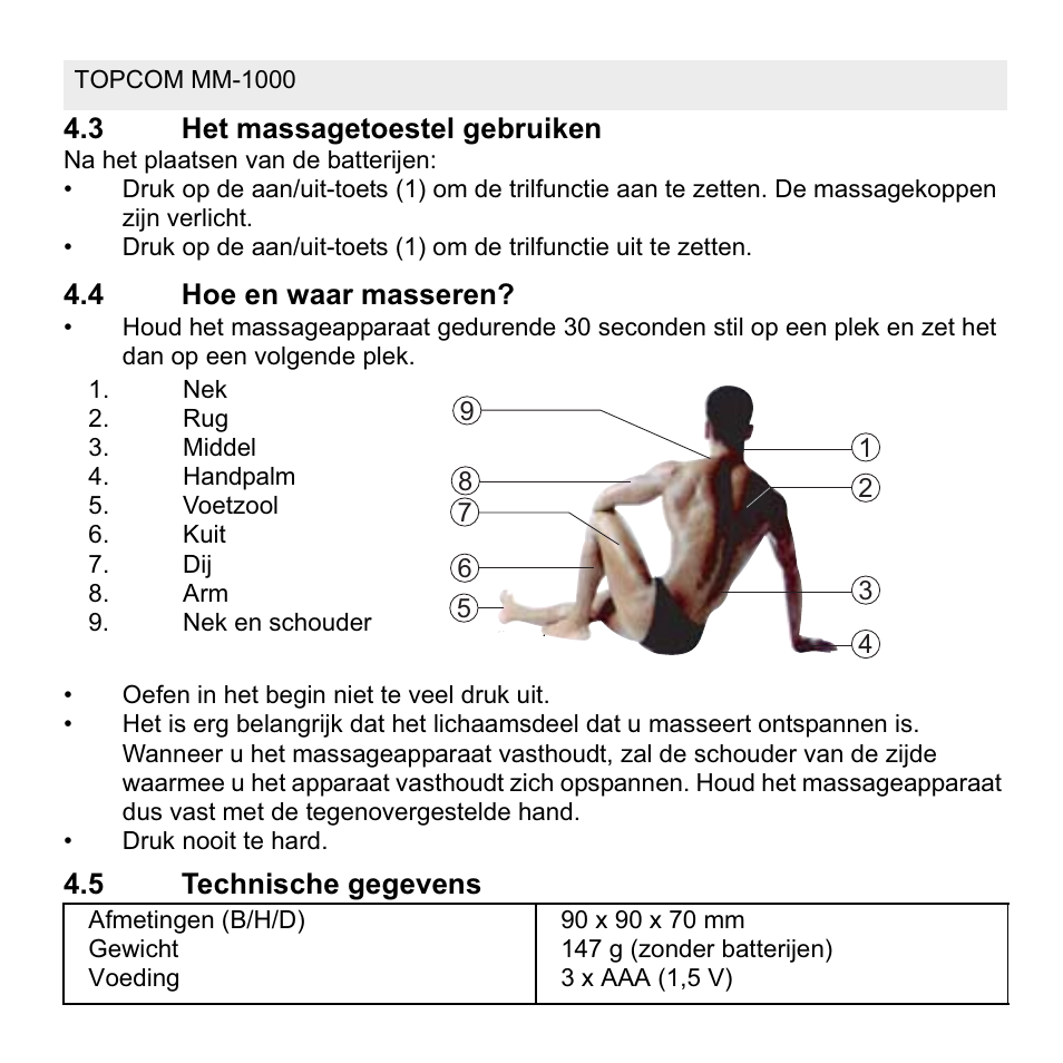 Topcom MM 1000 User Manual | Page 14 / 124