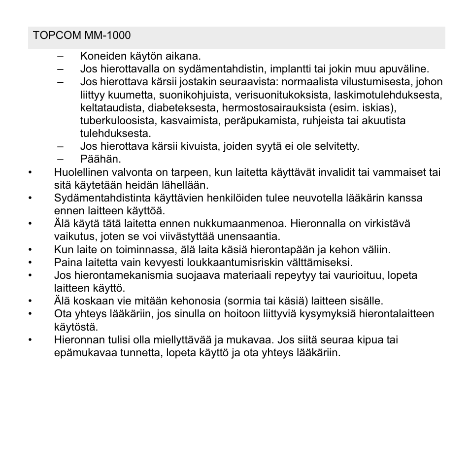 Topcom MM 1000 User Manual | Page 62 / 124