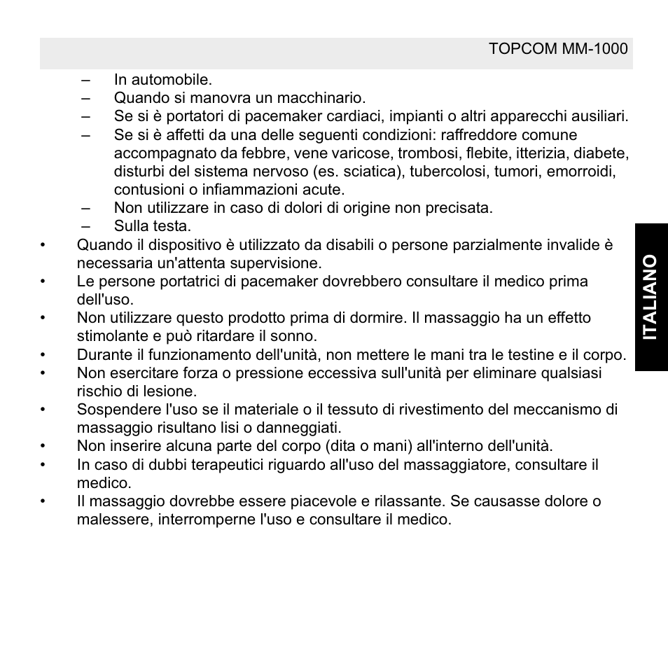 Topcom MM 1000 User Manual | Page 69 / 124