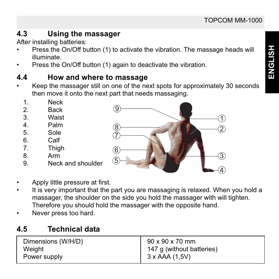 Topcom MM 1000 User Manual | Page 7 / 124