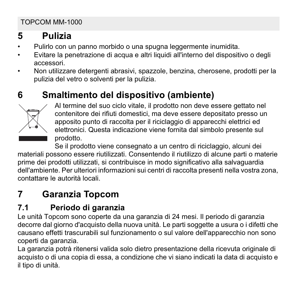 Topcom MM 1000 User Manual | Page 72 / 124