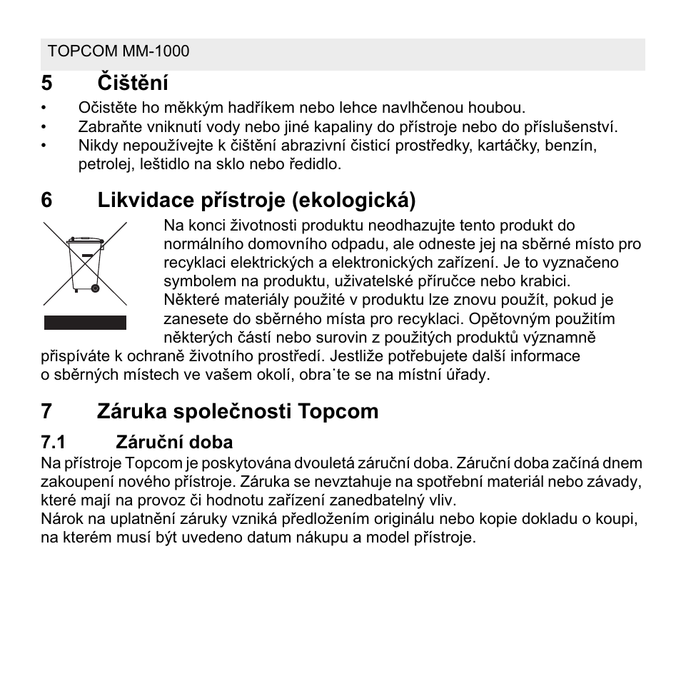 Topcom MM 1000 User Manual | Page 86 / 124