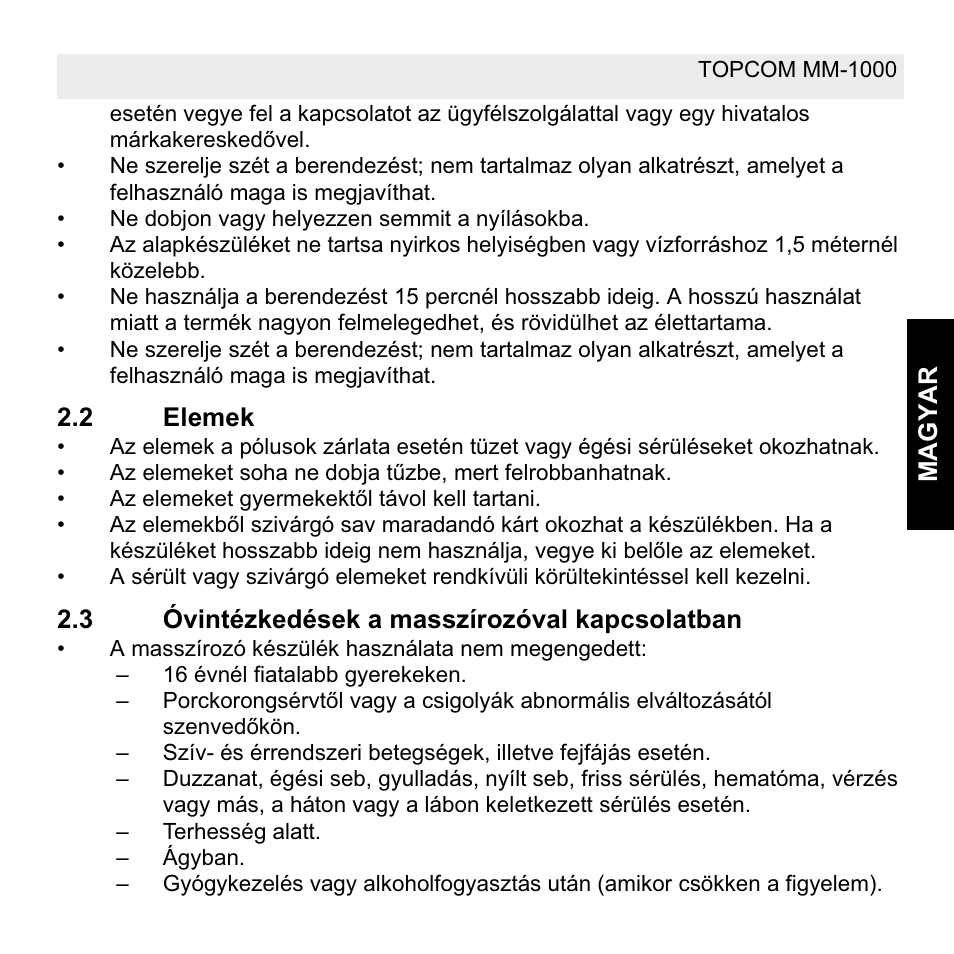 Topcom MM 1000 User Manual | Page 97 / 124