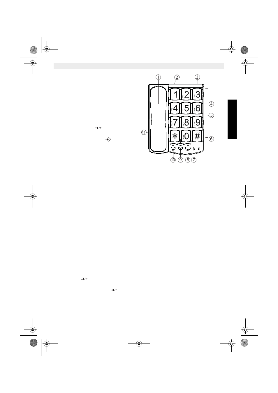 5przyciski/kontrolki, 6podczanie kabla linii telefonicznej, 7rozpoczcie pracy 7.1 nawizywanie poczenia | 2 gono suchawki, 3 ponowne wybieranie ostatniego numeru | Topcom SOLOGIC T101 User Manual | Page 69 / 80