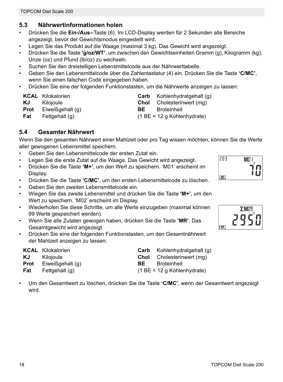 Topcom DIET SCALE 200 User Manual | Page 20 / 88