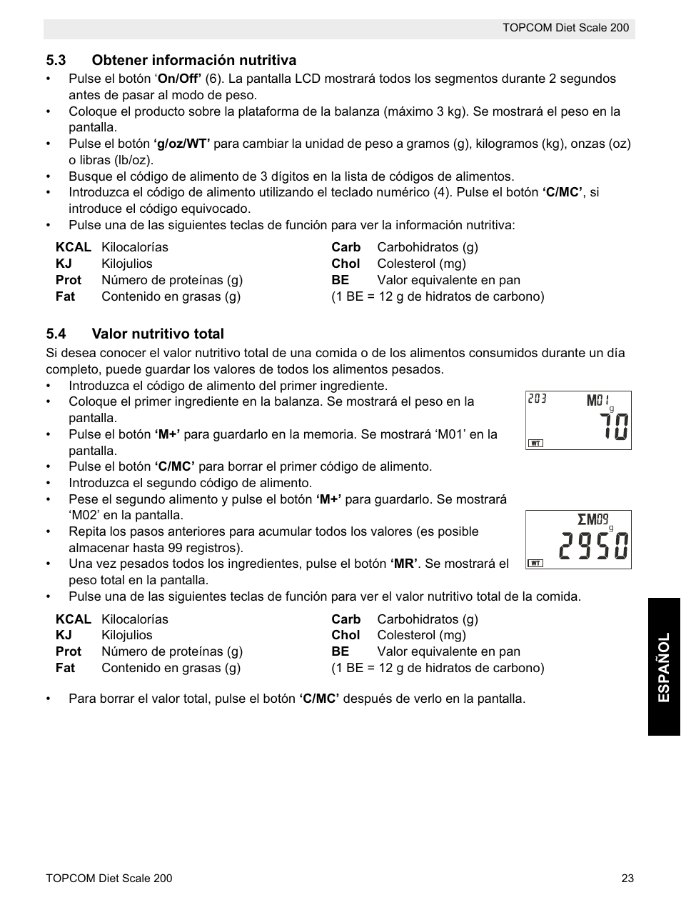 Topcom DIET SCALE 200 User Manual | Page 25 / 88