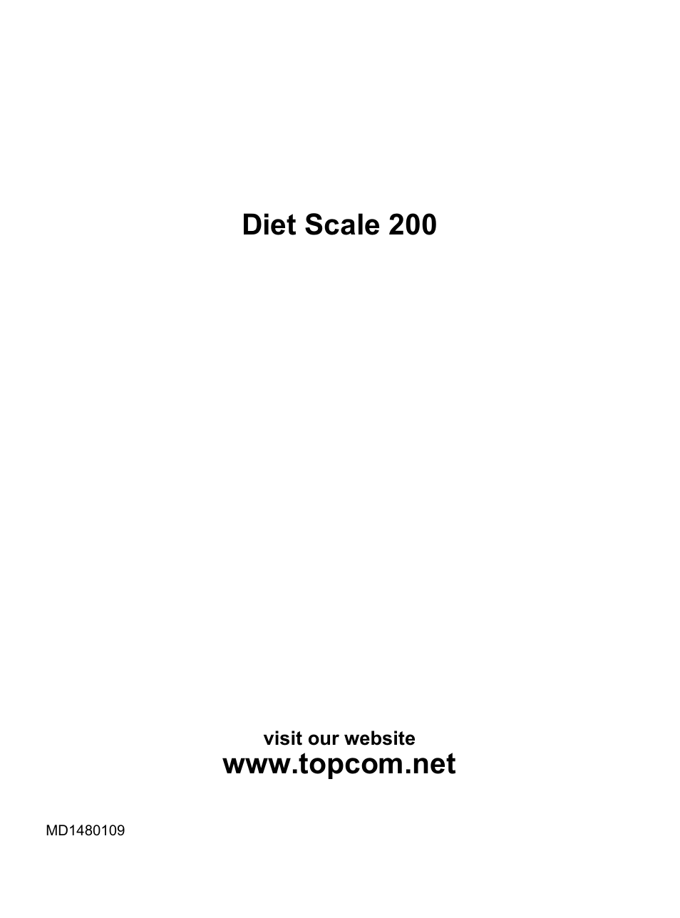 Diet scale 200 | Topcom DIET SCALE 200 User Manual | Page 88 / 88