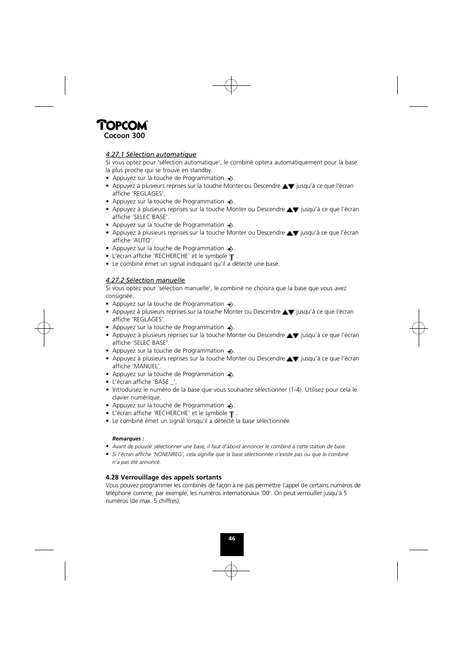 Cocoon 300 | Topcom COCOON 300 User Manual | Page 45 / 95