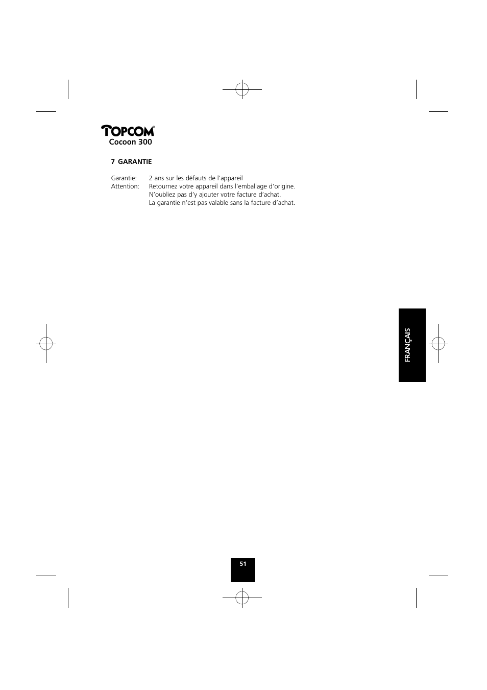 Topcom COCOON 300 User Manual | Page 50 / 95