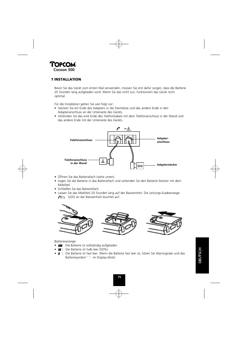 Cocoon 300 | Topcom COCOON 300 User Manual | Page 74 / 95