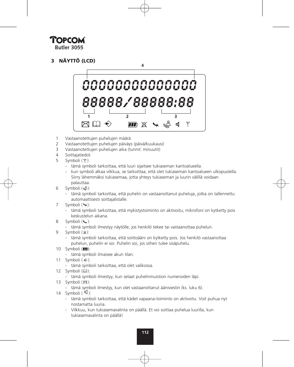 Topcom BUTLER 3055 User Manual | Page 112 / 176