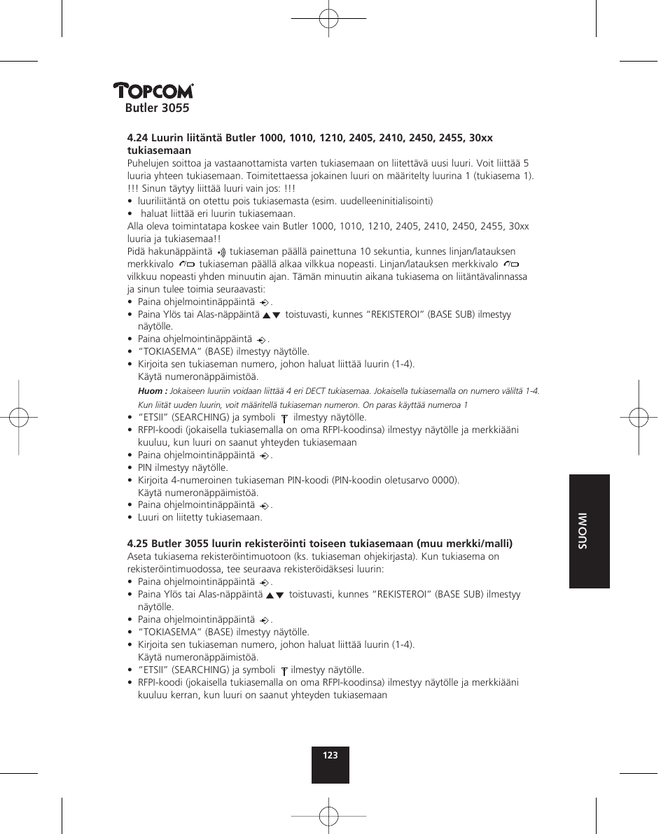 Topcom BUTLER 3055 User Manual | Page 123 / 176