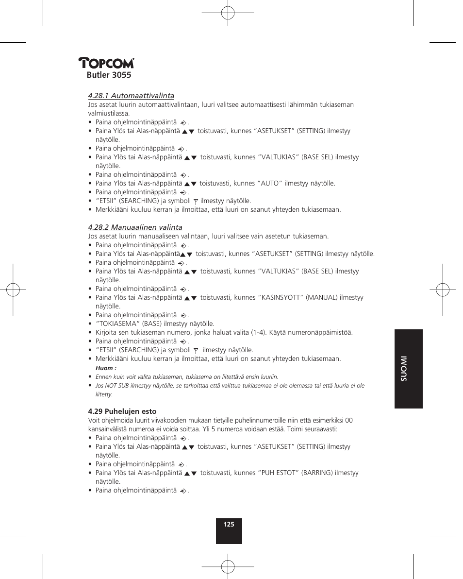 Topcom BUTLER 3055 User Manual | Page 125 / 176