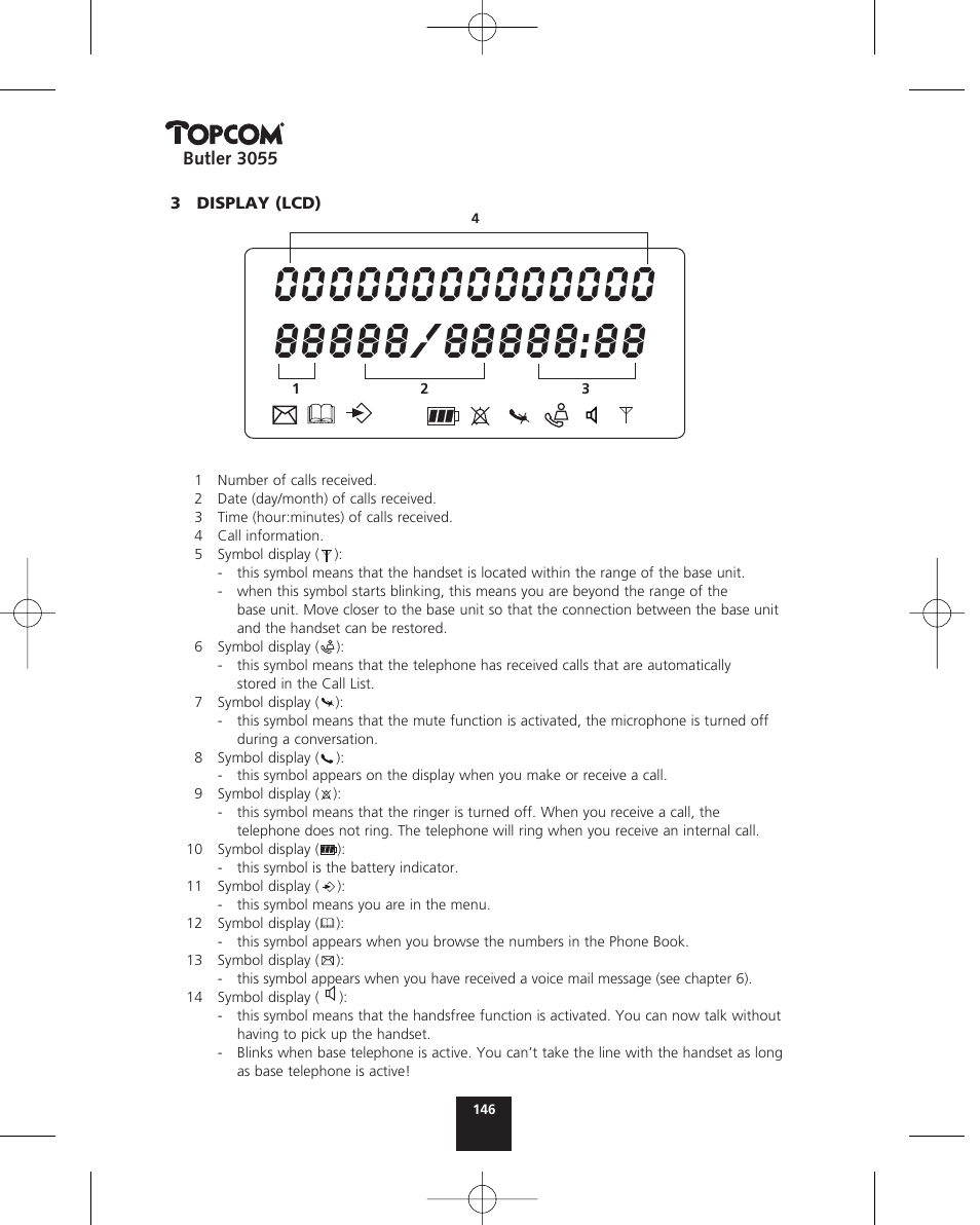 Topcom BUTLER 3055 User Manual | Page 146 / 176