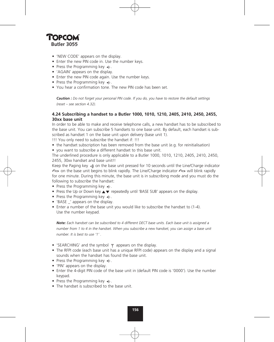 Topcom BUTLER 3055 User Manual | Page 156 / 176