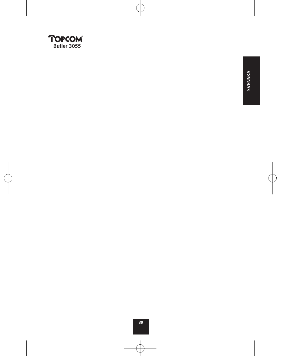 Topcom BUTLER 3055 User Manual | Page 39 / 176