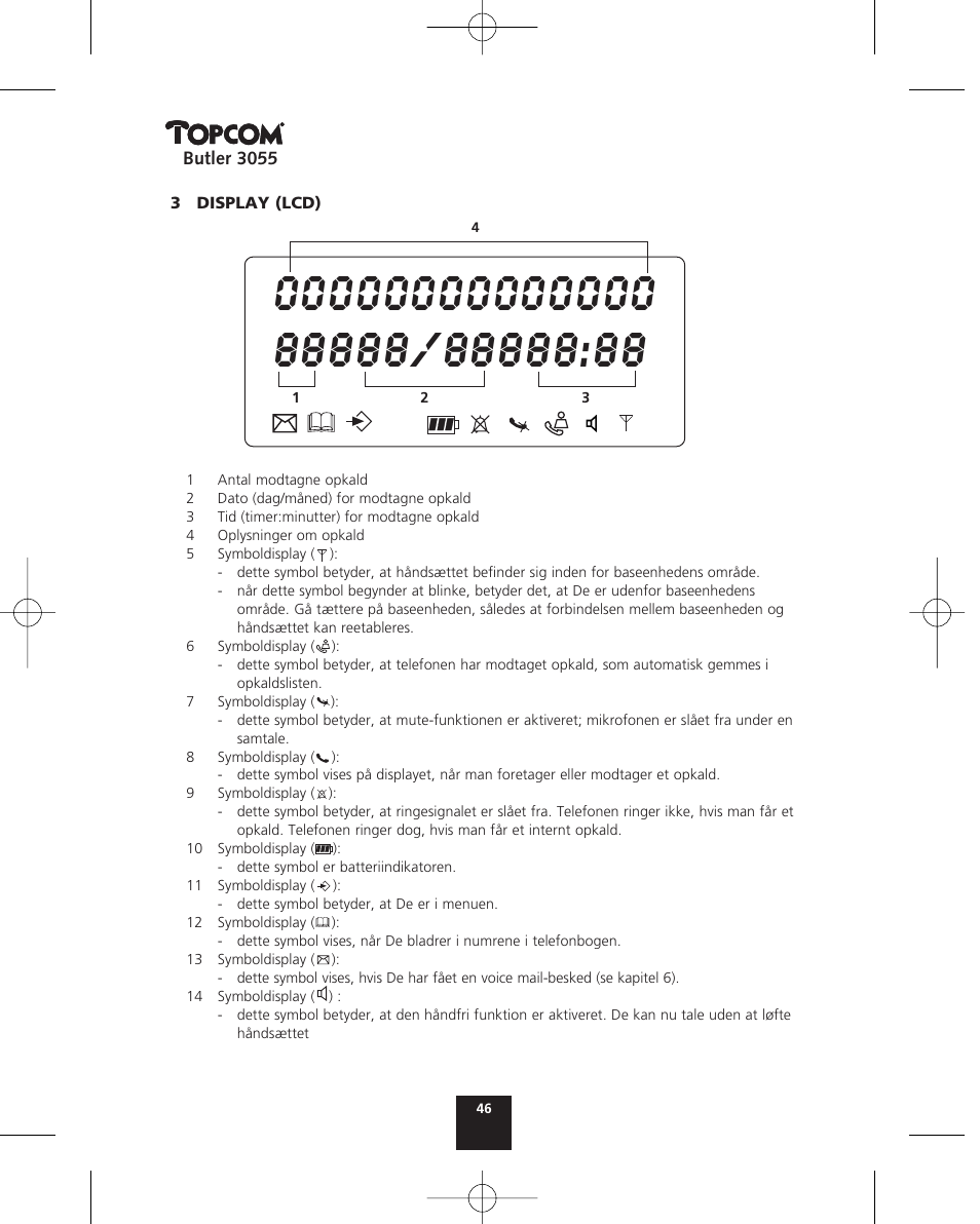 Topcom BUTLER 3055 User Manual | Page 46 / 176