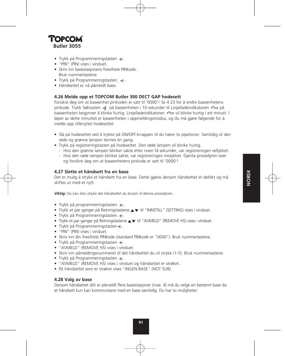 Topcom BUTLER 3055 User Manual | Page 91 / 176
