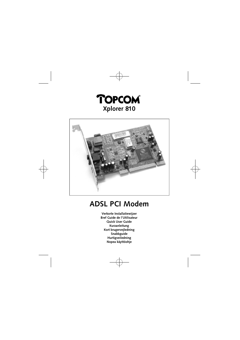 Topcom Xplorer 874A User Manual | 28 pages