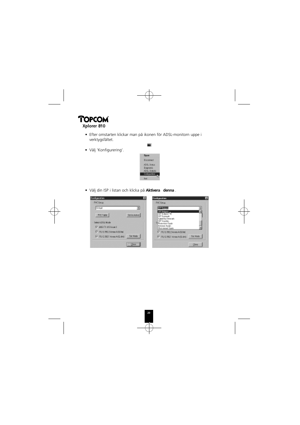 Topcom Xplorer 874A User Manual | Page 20 / 28