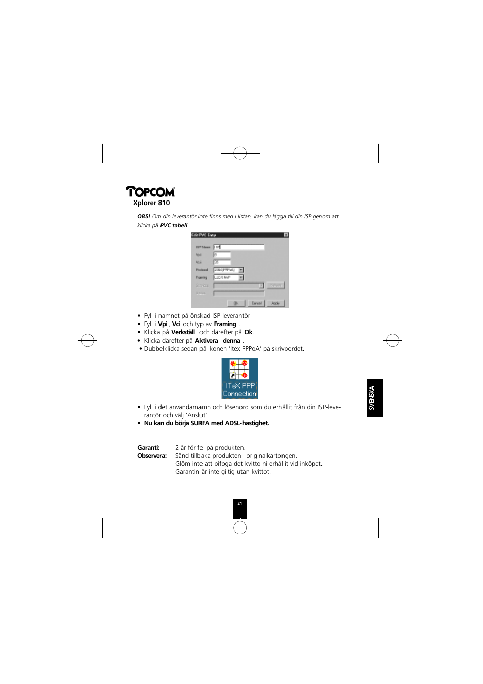 Topcom Xplorer 874A User Manual | Page 21 / 28