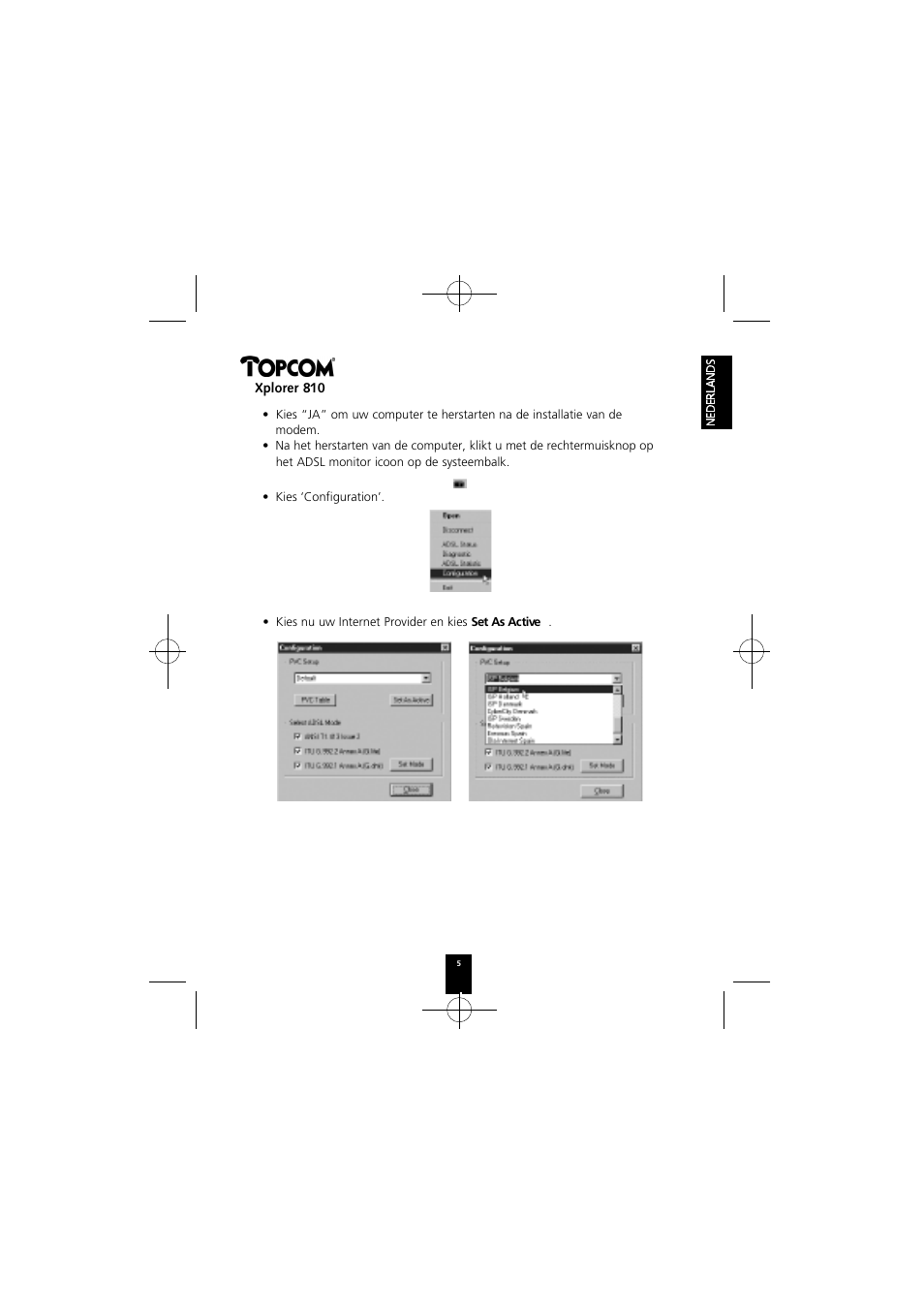 Topcom Xplorer 874A User Manual | Page 5 / 28